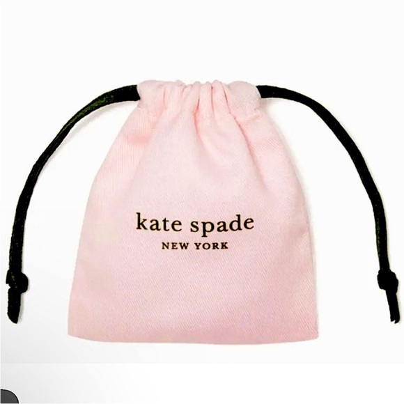 KATE SPADE GOLD PLATED LADY MARMALADE CLEAR CRYSTAL BALL STUD EARRINGS - Picture 4 of 6